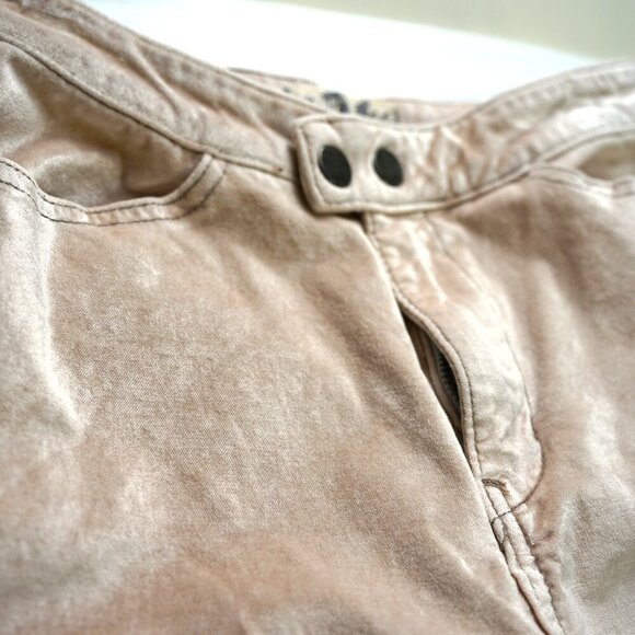 We The Free Jeans Women's Size 26 Pink Champagne Velvet Sweat Jane Pants - Picture 4 of 9